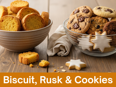 Biscuit, Rusk & Cookies